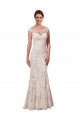 Lace Illusion Neck Sheath White Sexy Wedding Dress Manchester