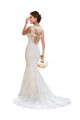 Lace V-Neck Mermaid White Wedding Dress Manchester