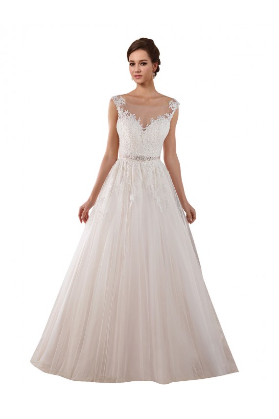 Tulle & Lace Sweetheart Keyhole Back Ball Gown Ivory Wedding Dress Manchester