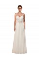 Soft Chiffon Sweetheart Keyhole Back Sheath Ivory Wedding Dress Manchester