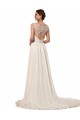 Soft Chiffon Sweetheart Keyhole Back Sheath Ivory Wedding Dress Manchester