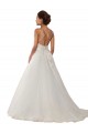 Tulle & Lace Spaghetti Straps Ball Gown Ivory Boho Wedding Dress Manchester