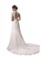 Lace V-Neck Mermaid Ivory Wedding Dresses Manchester