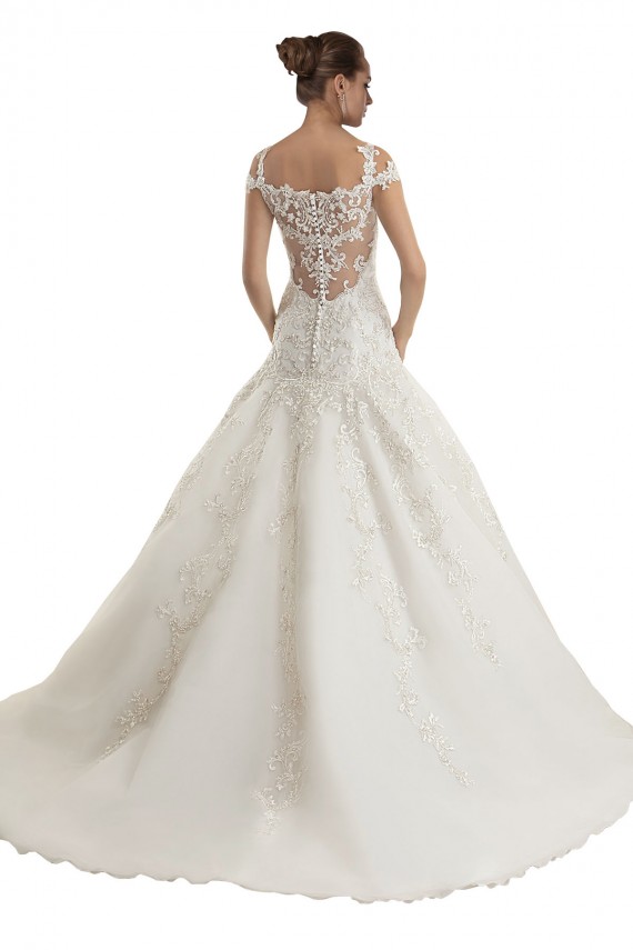 Tulle & Lace Off the Shoulder Mermaid Ivory Wedding Dress Manchester