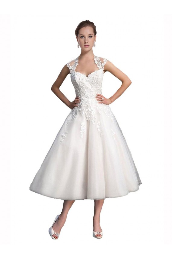 Tulle & Lace Sweetheart A-Line Ivory Beach Wedding Dress Manchester