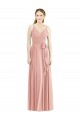 Soft Chiffon V-Neck A-Line Bliss Pink Formal Dress / Bridesmaid Dress Manchester