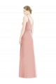Soft Chiffon V-Neck A-Line Bliss Pink Formal Dress / Bridesmaid Dress Manchester