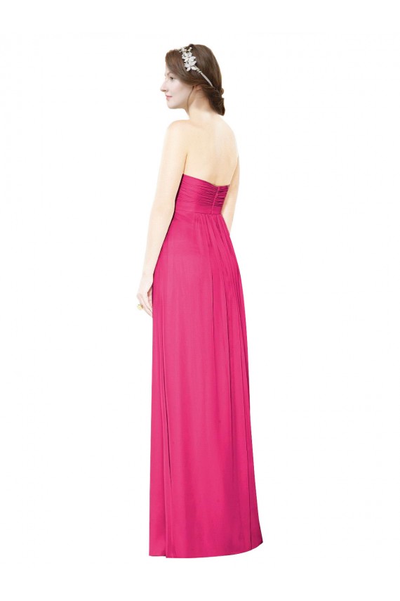 Soft Chiffon Strapless A-Line Azalea Bridesmaid Dress Manchester