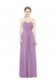 Soft Chiffon Sweetheart A-Line Dark Lavender Bridesmaid Dress Manchester