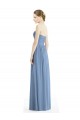 Chiffon Strapless A-Line Dusty Blue Bridesmaid Gowns Manchester