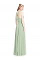 Chiffon Halter Neck A-Line Sage Bridesmaid Dress / Evening Dress Manchester