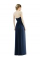 Soft Chiffon Strapless A-Line Dark Navy Formal Evening Gown / Bridesmaid Dress Manchester