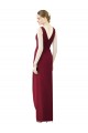 Chiffon V-Neck V-Back Sheath Frost Bridesmaid Dress / Evening Dress Manchester