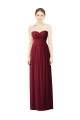 Soft Chiffon Sweetheart A-Line Burgundy Evening Dress / Bridesmaid Dress Manchester