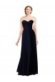 Soft Chiffon Sweetheart A-Line Dark Navy Formal Dress / Bridesmaid Dress Manchester