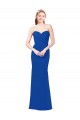 Chiffon Sweetheart A-Line Royal Blue Bridesmaid Dress / Evening Gowns Manchester