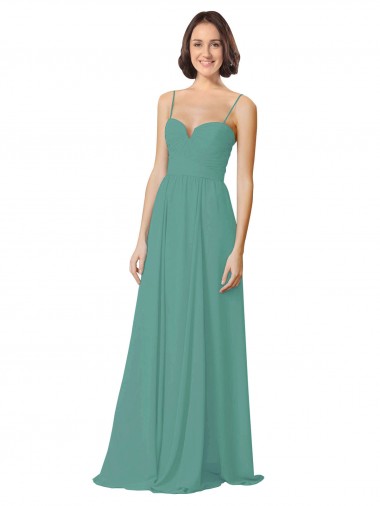 Soft Chiffon Sweetheart A-Line Icelandic Silver Bridesmaid Dress Manchester