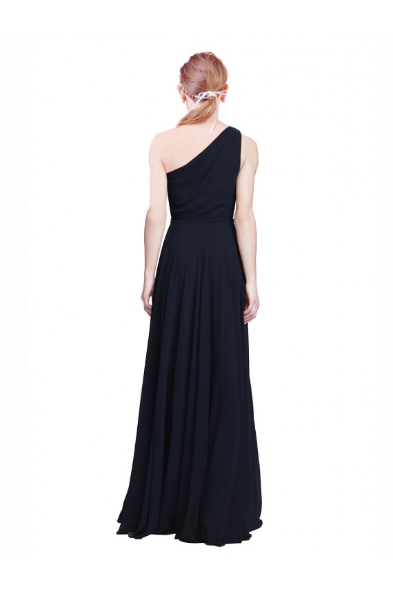 Chiffon One Shoulder A-Line Dark Navy Bridesmaid Dress / Evening Dress Manchester