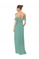 Soft Chiffon Spaghetti Straps A-Line Seaside Bridesmaid Dress Manchester