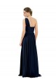 Chiffon One Shoulder A-Line Dark Navy Bridal Party Dress / Evening Dress Manchester