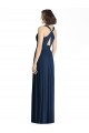 Chiffon V-Neck A-Line Dark Navy Bridesmaid Dress Manchester