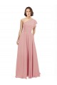 Chiffon One Shoulder A-Line Bliss Pink Bridesmaid Dress / Evening Dress Manchester