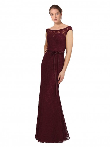 Soft Chiffon Bateau Neck Sheath Burgundy Gold Bridesmaid Dress Manchester