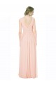 Chiffon V-Neck V-Back A-Line Wedding Party Dress Manchester