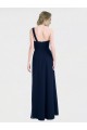 Soft Chiffon Sweetheart Low Back A-Line Dark Navy Bridesmaid Dress / Formal Dress Manchester