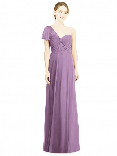 Soft Chiffon Sweetheart Open Back A-Line Dark Lavender Formal Dress / Bridesmaid Dress Manchester