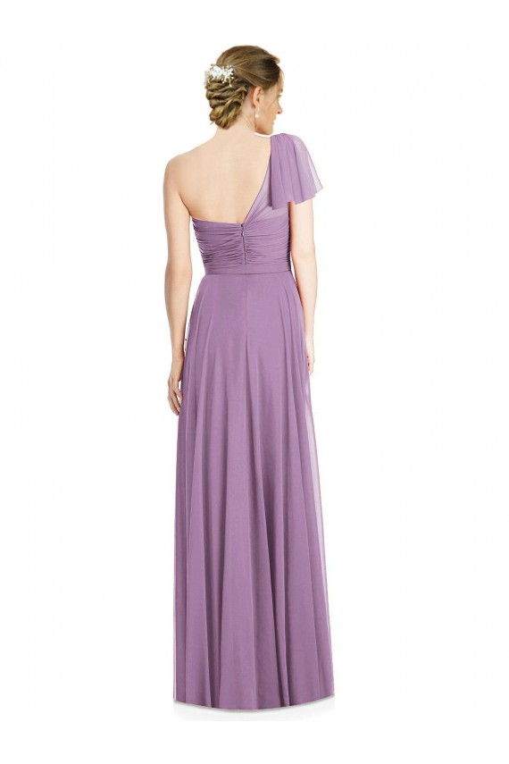Soft Chiffon Sweetheart Open Back A-Line Dark Lavender Formal Dress / Bridesmaid Dress Manchester