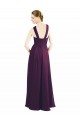 Soft Chiffon Halter Neck A-Line Grape Bridesmaid Dress Manchester