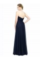 Chiffon Strapless Low Back A-Line Dark Navy Bridesmaid Dress / Evening Dress Manchester
