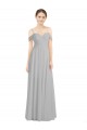 Lxue Chiffon Sweetheart Low Back A-Line Silver Bridesmaid Dress Manchester