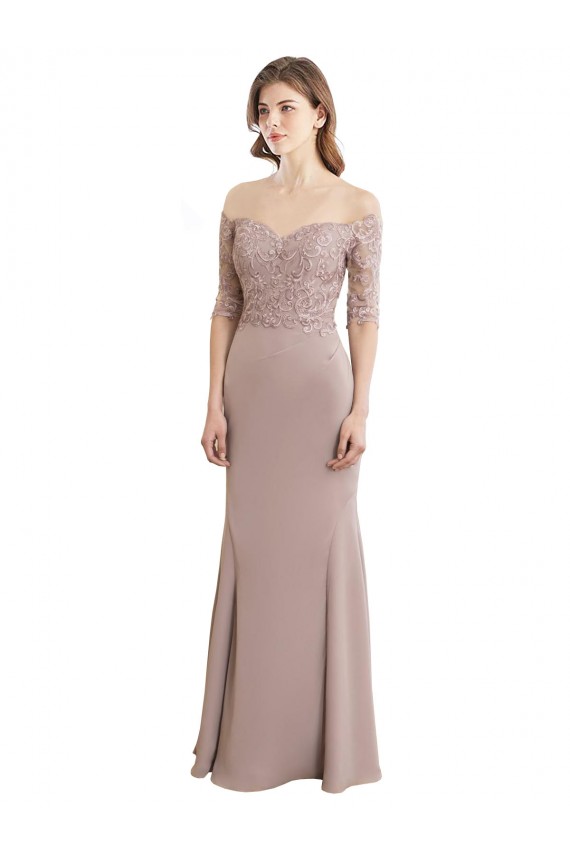 Soft Chiffon & Lace High Neck Keyhole Back Mermaid Bridesmaid Dress Manchester