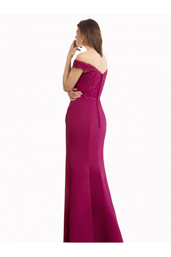 Soft Chiffon & Lace High Neck Mermaid Bridesmaid Dress / Formal Dress Manchester