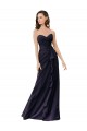 Soft Chiffon Sweetheart Sheath Dark Navy Bridesmaid Dress Manchester
