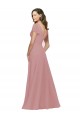 Chiffon V-Neck V-Back A-Line Dusty Pink Bridesmaid Dress / Evening Dress Manchester