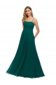 Soft Chiffon Square Neck Low Back A-Line Hunter Bridesmaid Dress Manchester