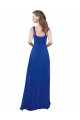 Soft Chiffon Square Neck A-Line Royal Blue Bridesmaid Dress Manchester