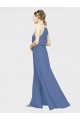 Chiffon Halter Neck A-Line Dark Navy Formal Dress / Bridesmaid Dress Manchester