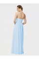 Soft Chiffon Strapless A-Line Light Sky Blue Formal Dress / Bridesmaid Dress Manchester