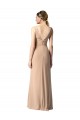 Soft Chiffon V-Neck V-Back Sheath Red Bridesmaid Dress Manchester