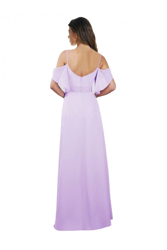 Soft Chiffon Sweetheart A-Line Lilac Formal Dress / Bridesmaid Dress Manchester