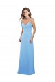 Soft Chiffon Sweetheart Keyhole Back A-Line Periwinkle Bridesmaid Dress Manchester