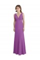 Soft Chiffon V-Neck Low Back A-Line Dahlia Bridesmaid Dress Manchester