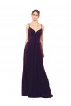 Soft Chiffon Sweetheart Open Back A-Line Grape Formal Dress / Bridesmaid Dress Manchester
