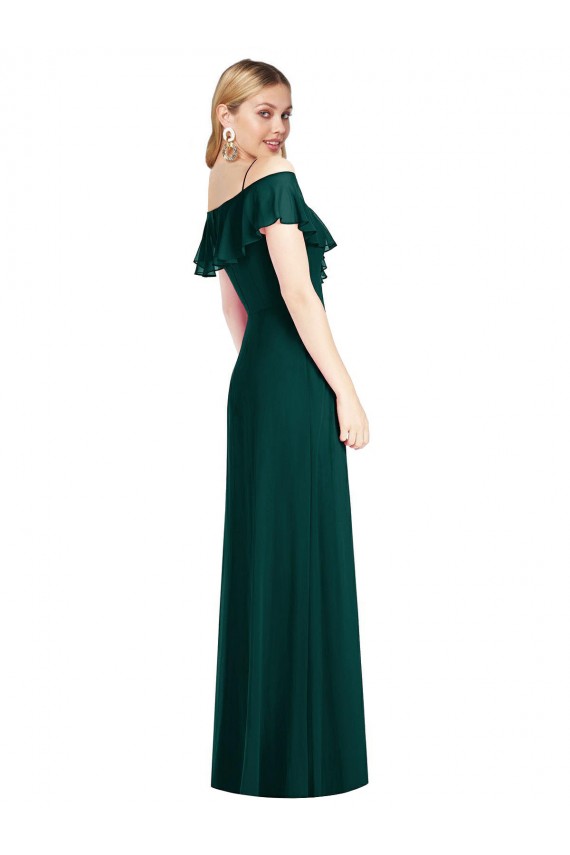 Soft Chiffon Sweetheart Trumpet Ever Green Semi Formal Evening Dress / Bridesmaid Dress Manchester