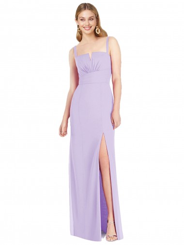 Soft Chiffon Strapless Mermaid Lilac Bridesmaid Dress Manchester