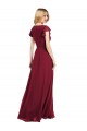 Lxue Chiffon V-Neck A-Line Royal Blue Bridesmaid Dress Manchester